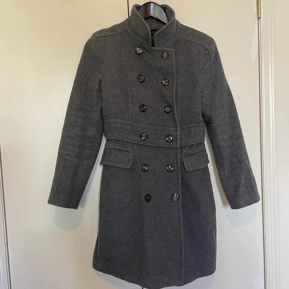 Zara gray wool coat size S